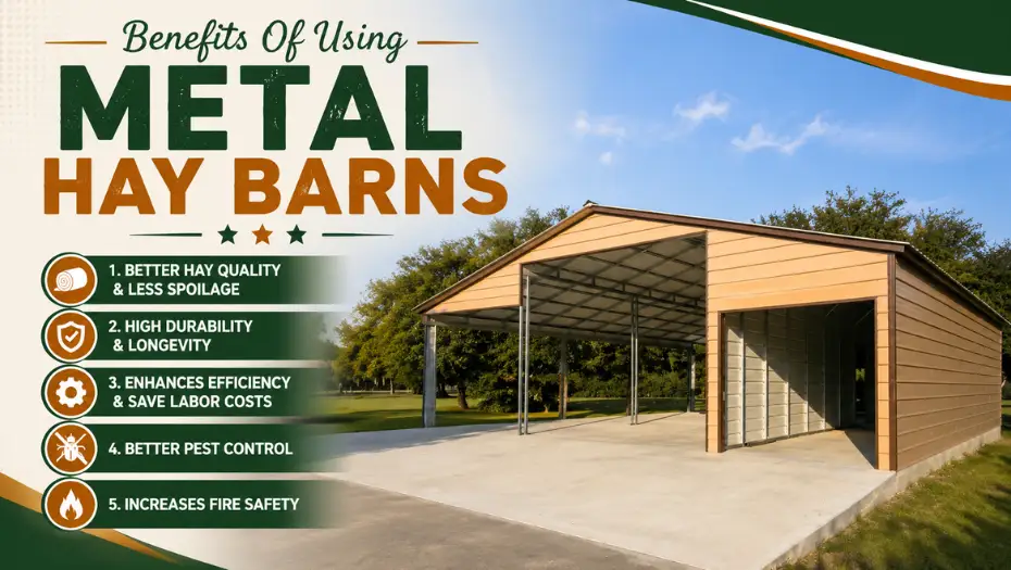 Benefits Of Using Metal Hay Barns For Your Farm