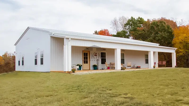50X60X12 Lean-To Metal Garage