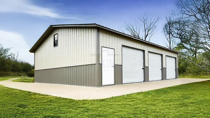 30x40x10 Two Tone Vertical Metal Building