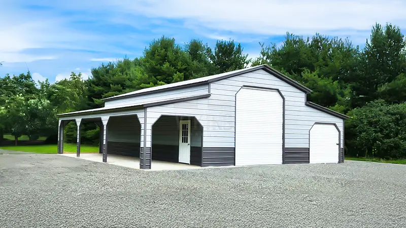 44x40x14 Step Down Roof Barn