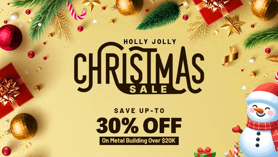 Celebrate This Holiday With Our Christmas Metal Buildings Sale