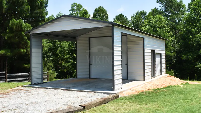 18x35x10 Utility Steel Garage