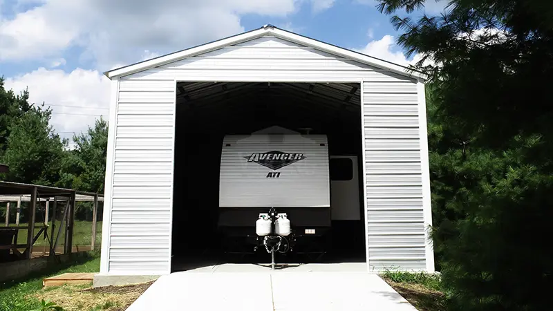 20x35x12 Metal RV Garage